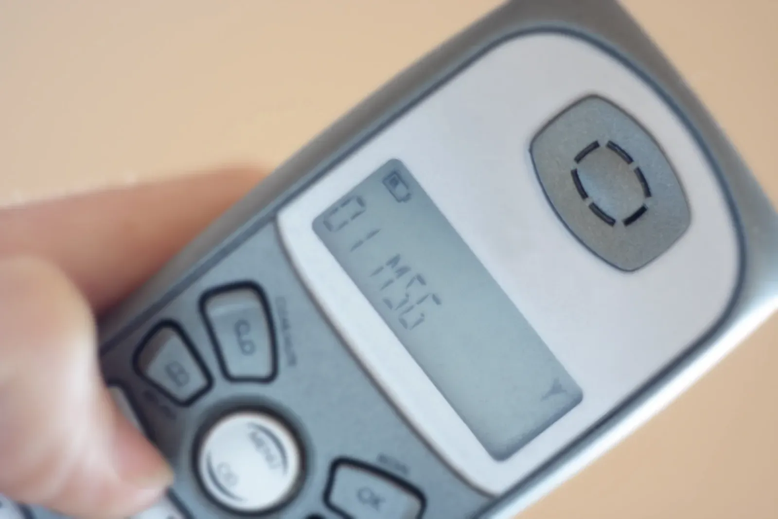 Text message on a phone screen, following up after a training client goes quiet