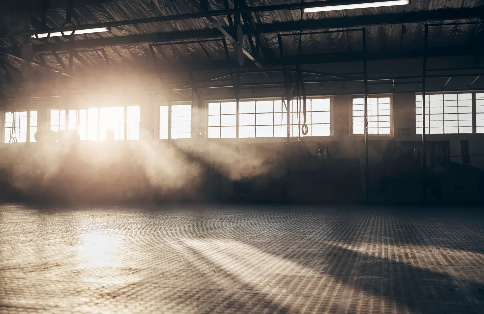 Empty gym awaiting members, a reminder of what opening a studio costs