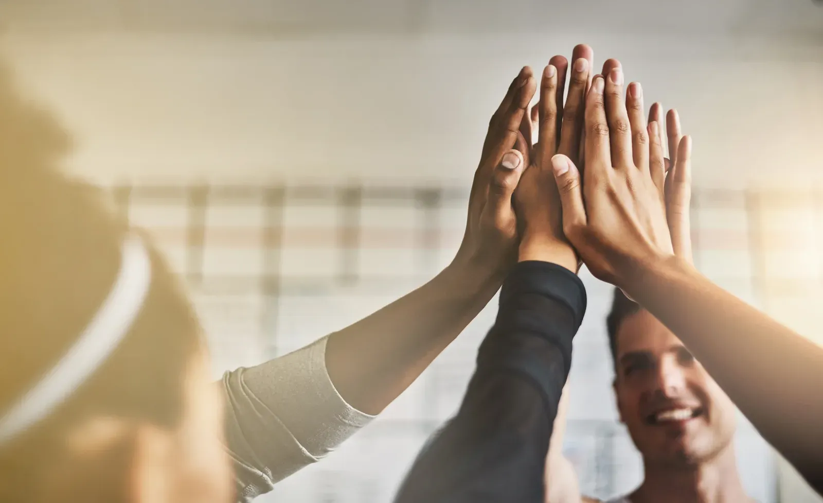 High fives all around at the gym, the goodwill that fuels client referrals